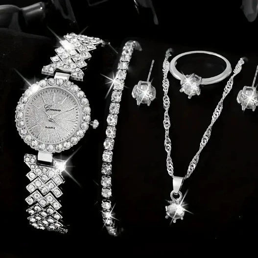 Women's Cornucopia Diamond-embedded Watch Set Popular